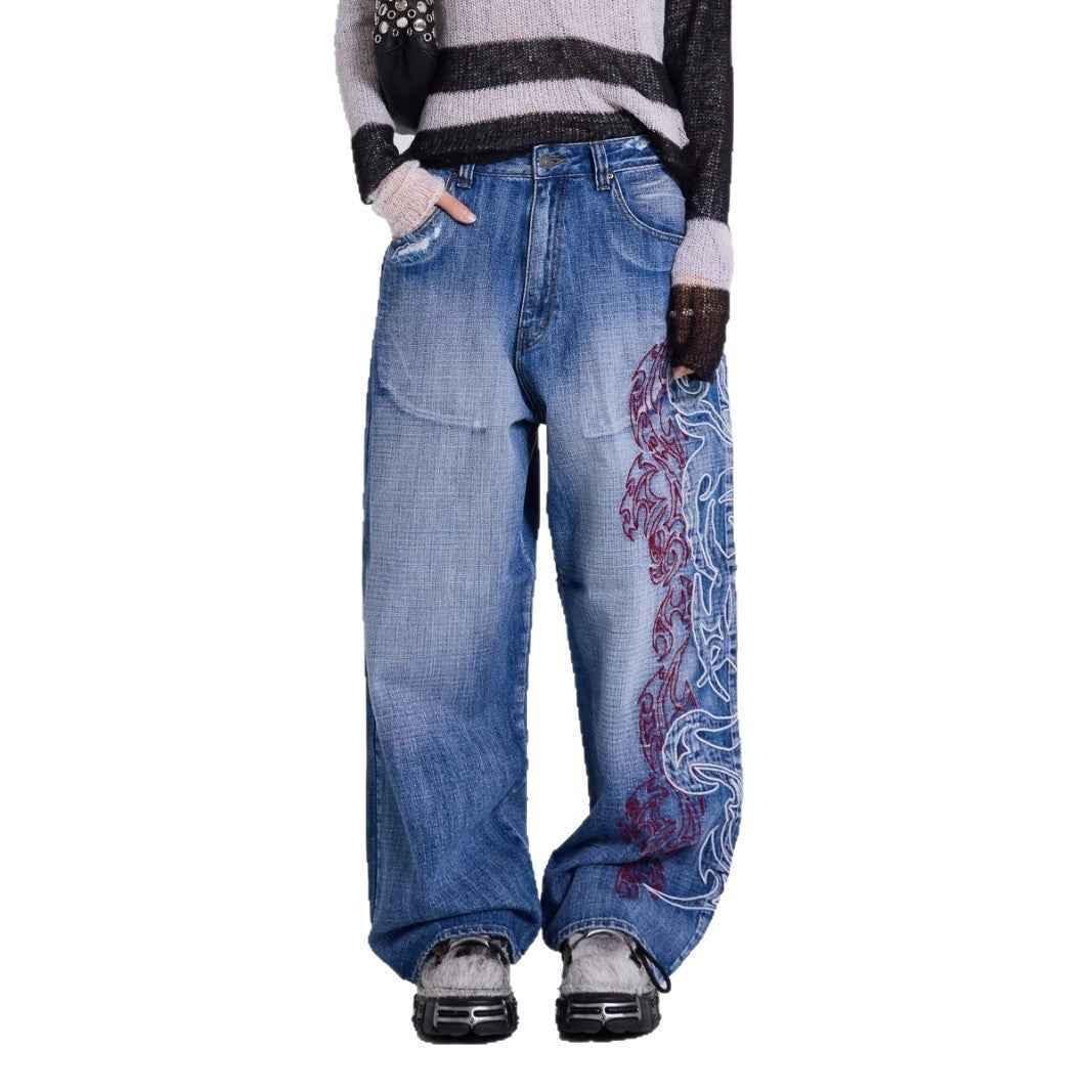 Wide Leg Loose Jeans For Women