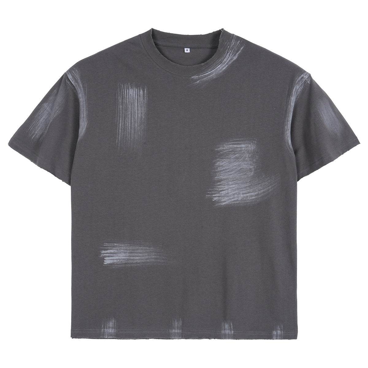 Washed-out Vintage Loose Cotton Fashion Men's T-shirt MuddyStock