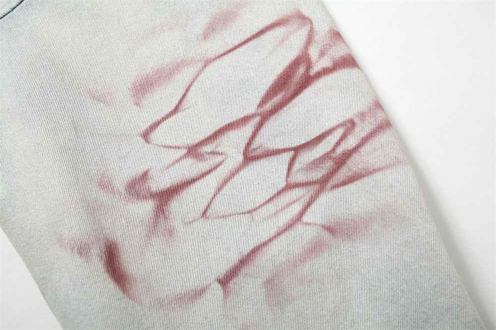 Inkjet Tie-dyed Denim Clothing Loose Jacket Men MuddyStock