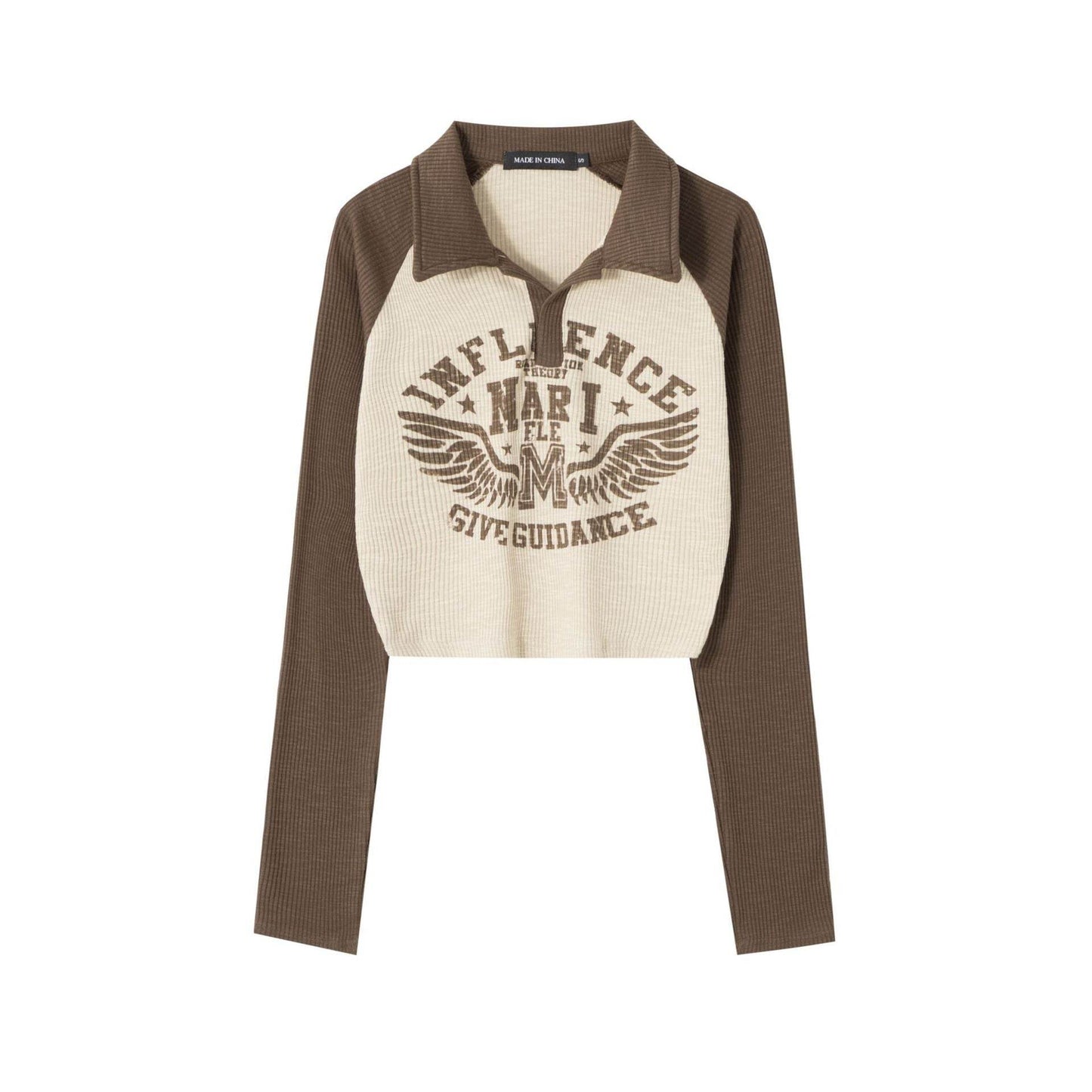 Raglan Sleeve Long Sleeve Top For Women MuddyStock