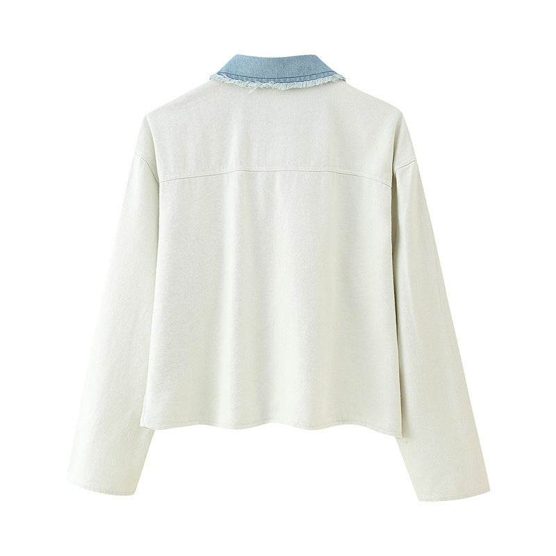 Knitted Stitching Jeans Cardigan Jacket MuddyStock