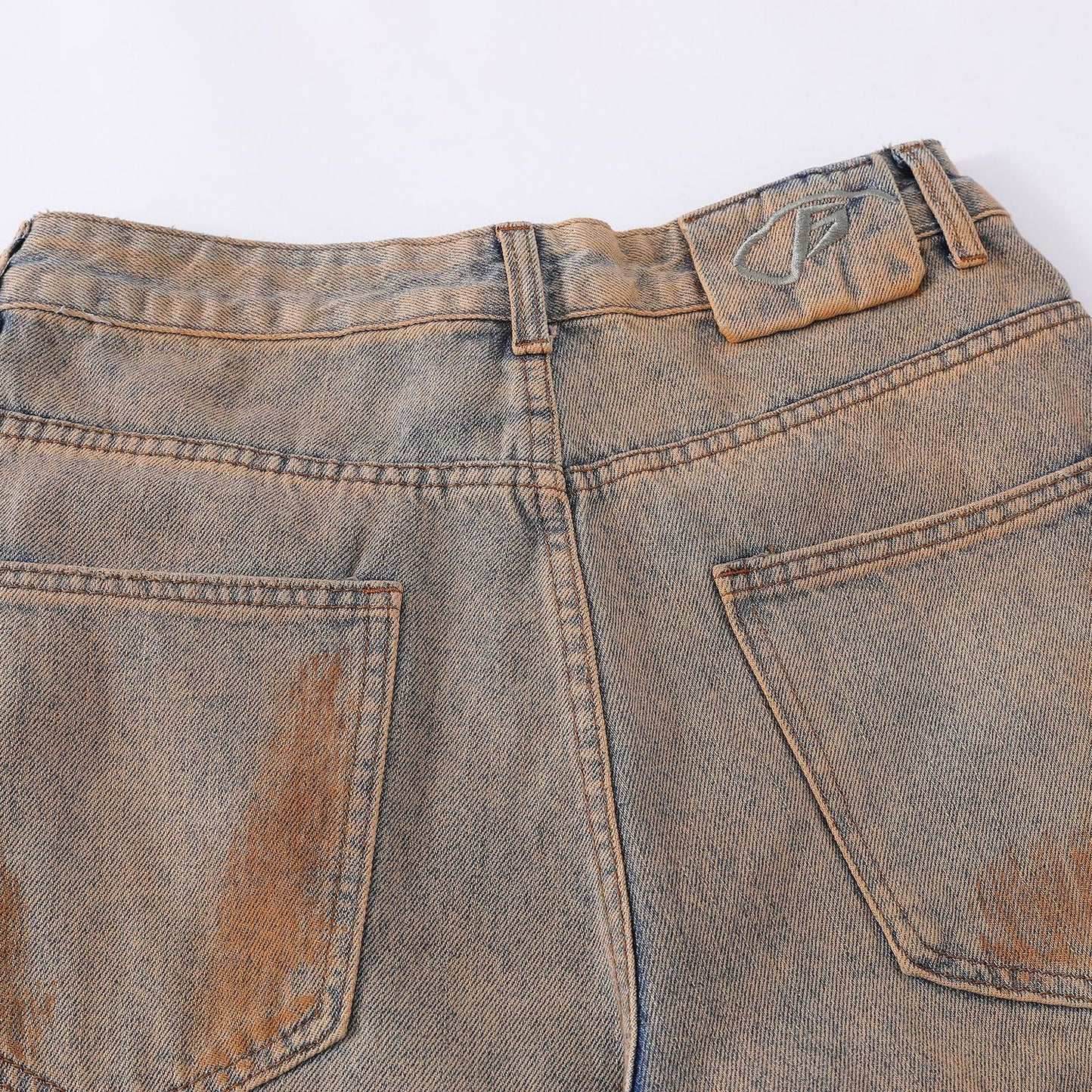 Vintage Ripped Jeans Washed Jeans MuddyStock