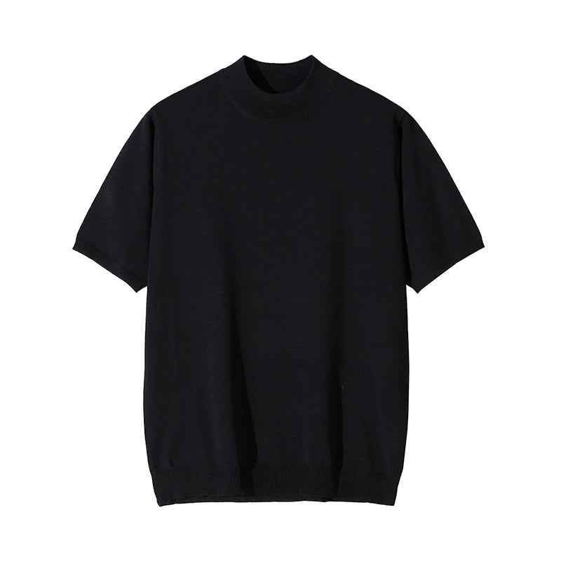 Half Turtleneck Knitted T-shirt MuddyStock