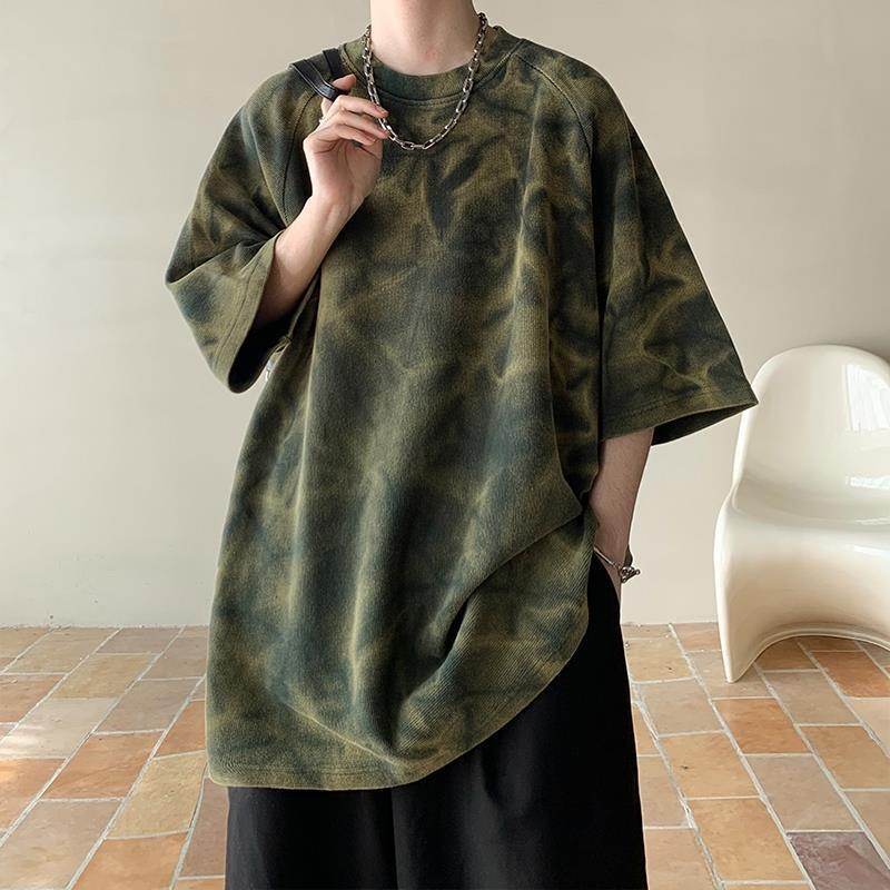 Retro T-Shirt Trendy Loose Men MuddyStock