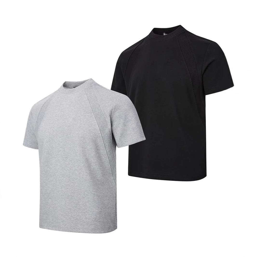 Air Layer Stitching Short Sleeve Top MuddyStock