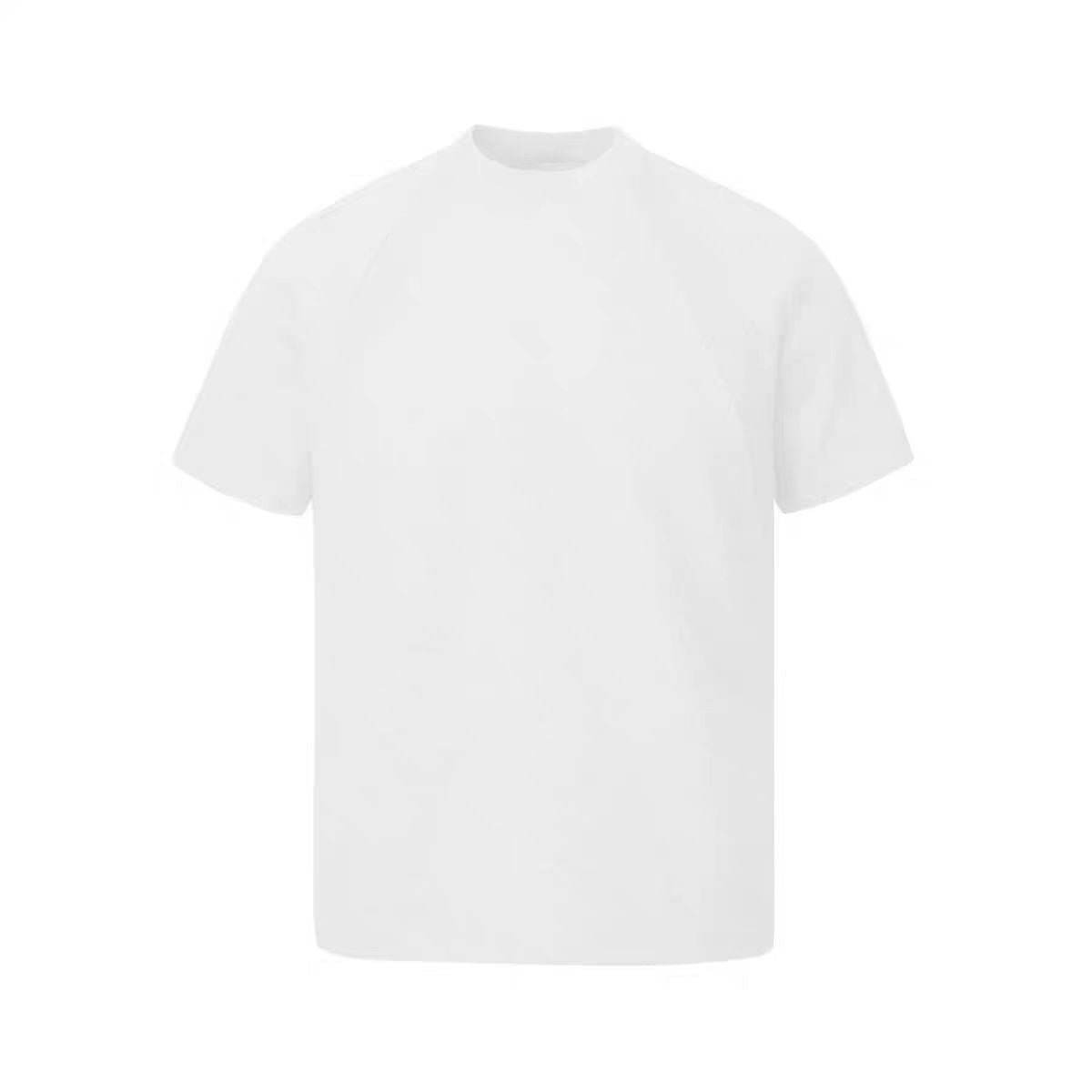 Air Layer Stitching Short Sleeve Top White MuddyStock