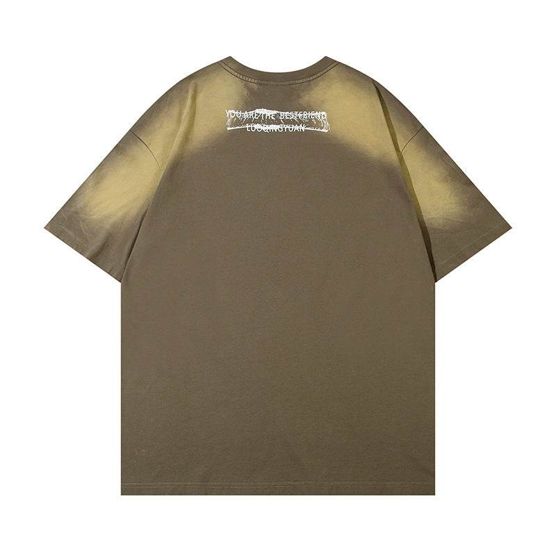 Fashion Loose Cotton Bottoming T-shirt Men MuddyStock