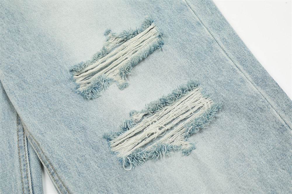 Fashion Knife Ripped Jeans For Men MuddyStock