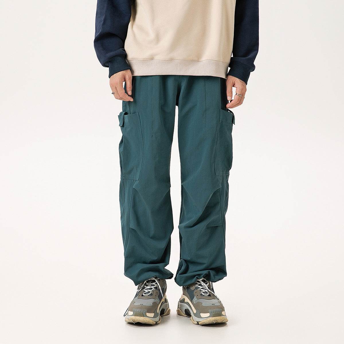 Casual Straight-leg Loose Cargo Pants Male MuddyStock