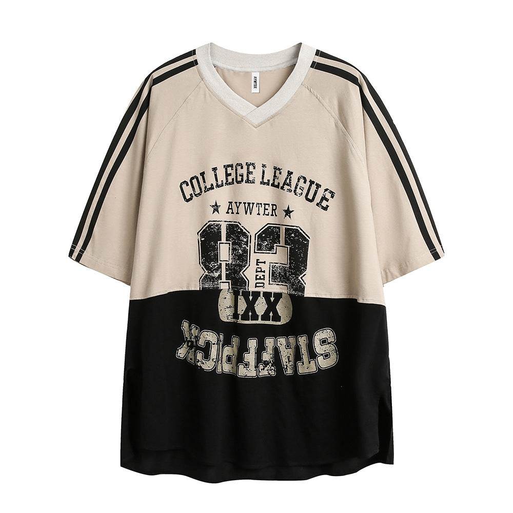 Casual Sports Loose Tops For Women Black Coffee Color MuddyStock