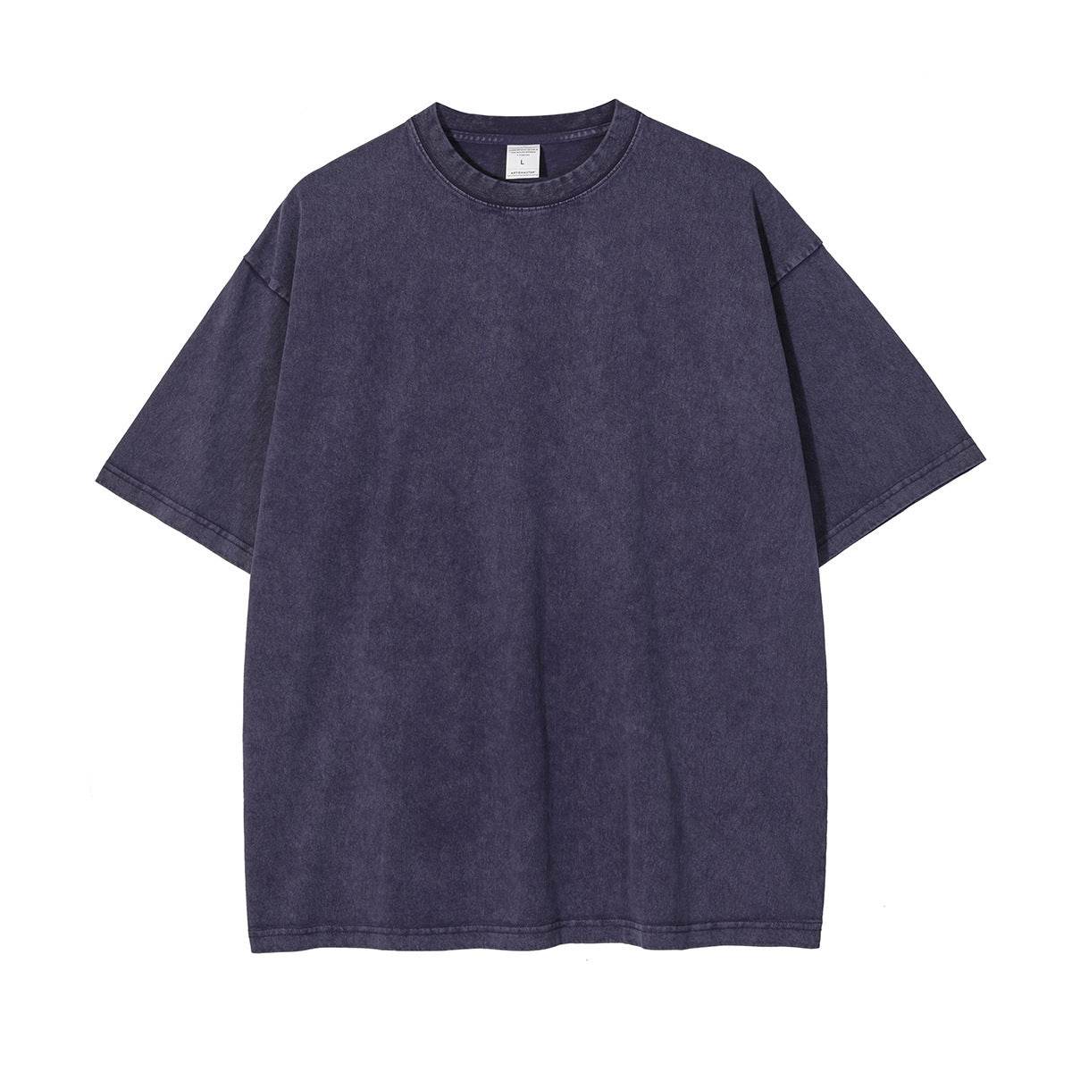 New Crew Neck Cotton Batik Short Sleeve Basic T-Shirt MuddyStock