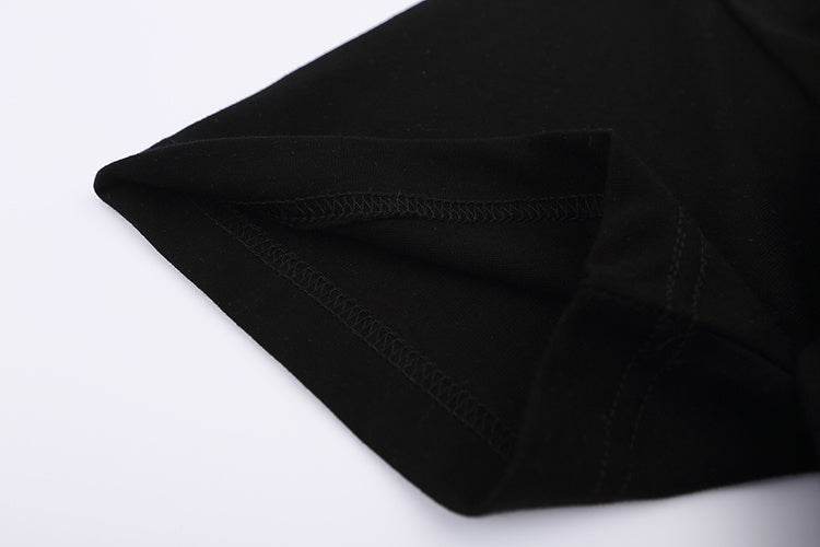 Letter Patch Short-sleeved T-shirt For Men And Women MuddyStock
