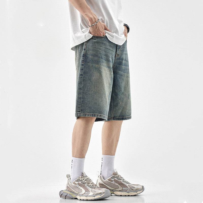 Baggy Denim Shorts For Men MuddyStock