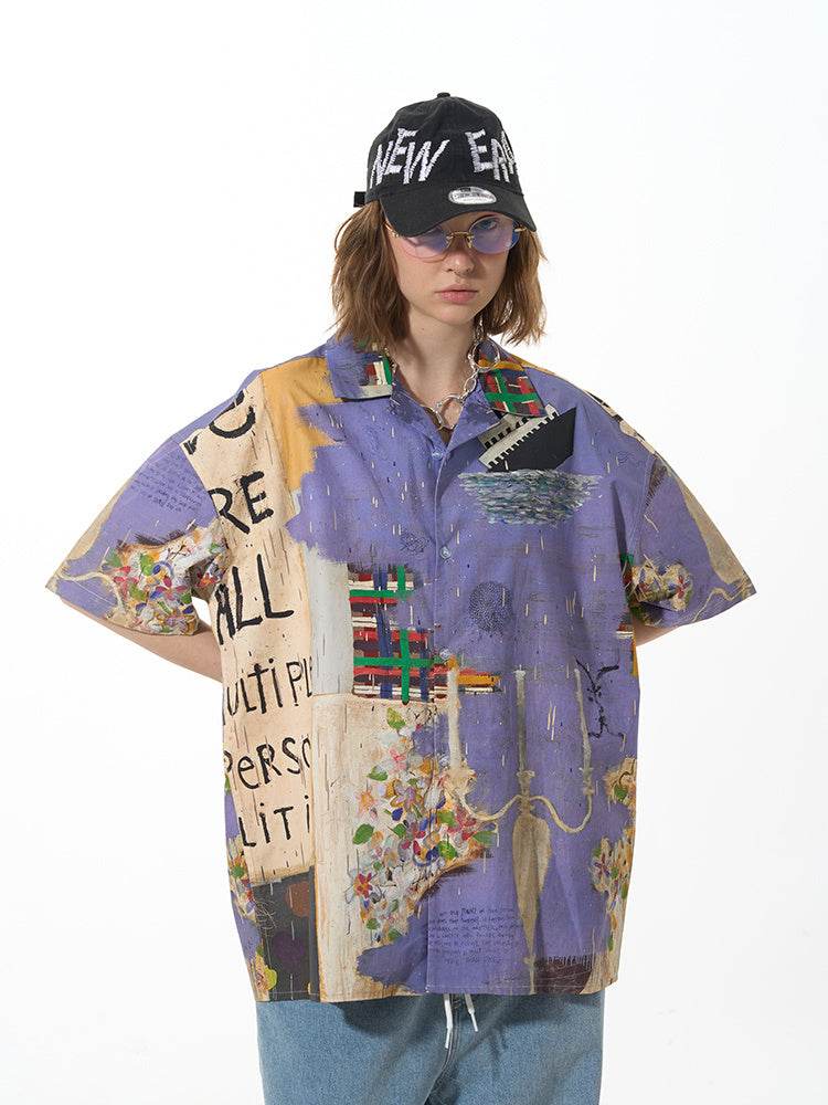 Casual Loose Short Sleeved Shirt For Women MuddyStock