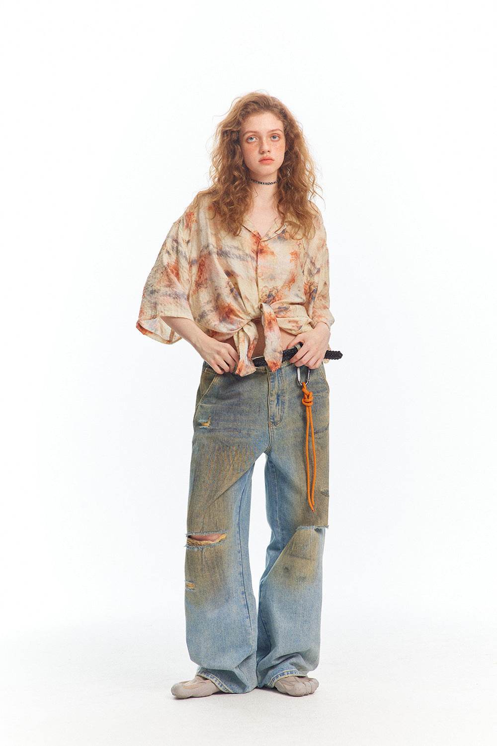 Tie-dyed Short-sleeved Shirt For Men And Women MuddyStock