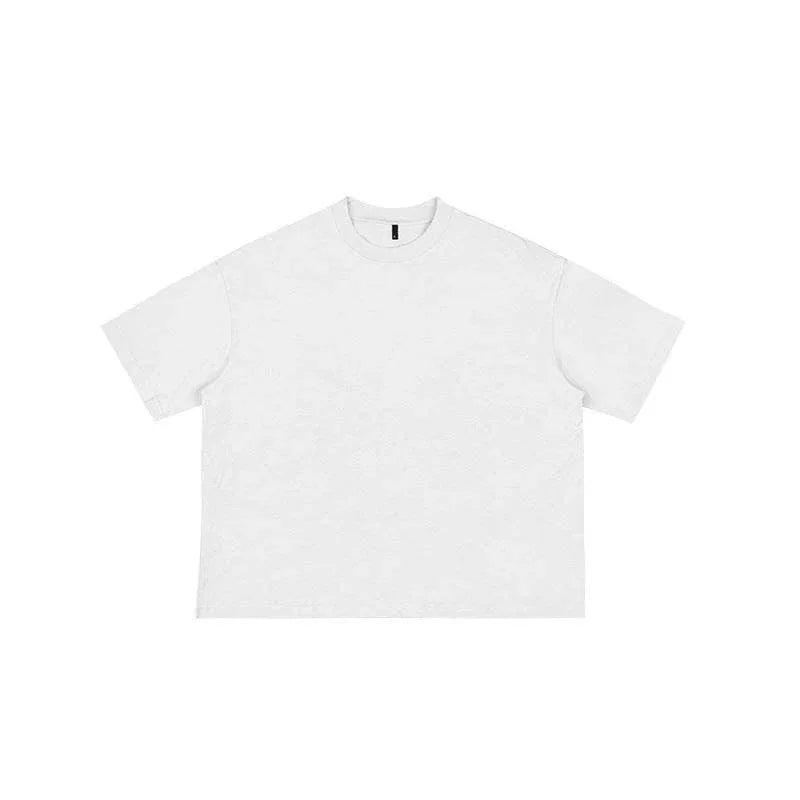 Popular Heavy Cotton Men's Short-sleeved T-shirt White