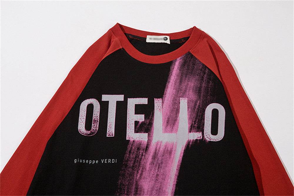 Letter Printing Long Sleeve T-shirt For Women MuddyStock