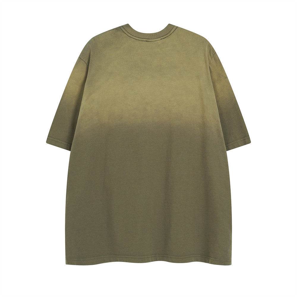 Tie-dyed Old Short-sleeved T-shirt For Men MuddyStock