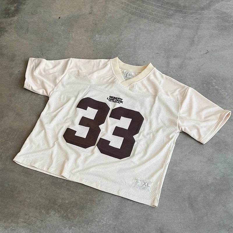 Printed Street Sports T-shirt For Men And Women White MuddyStock