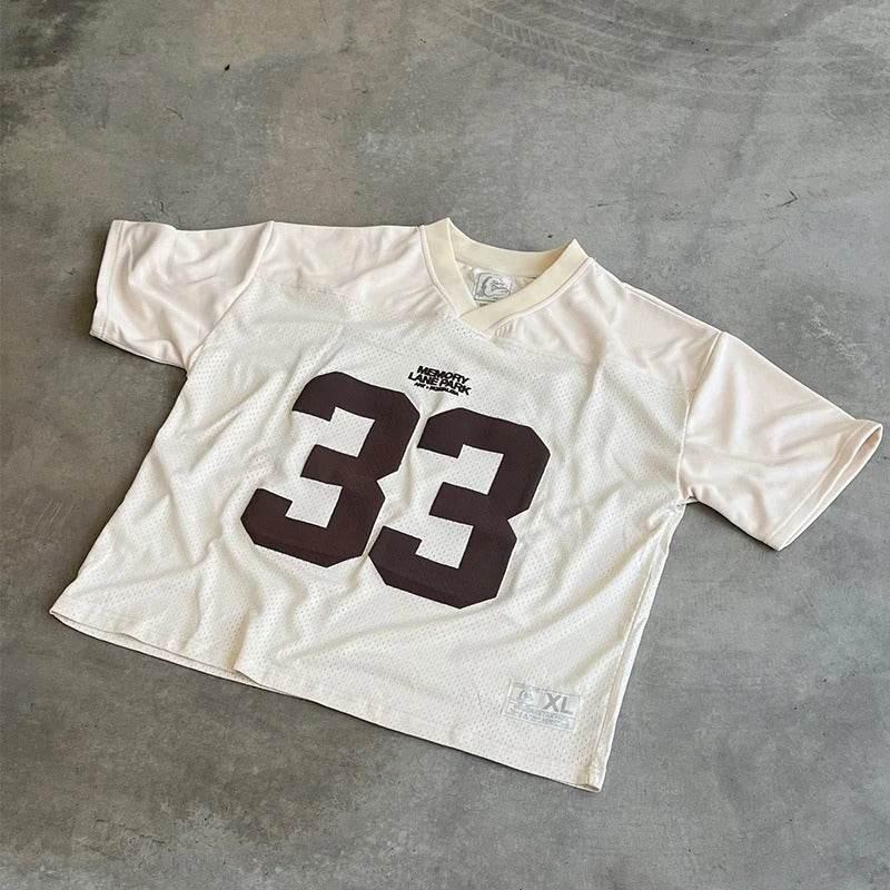 Printed Street Sports T-shirt For Men And Women White