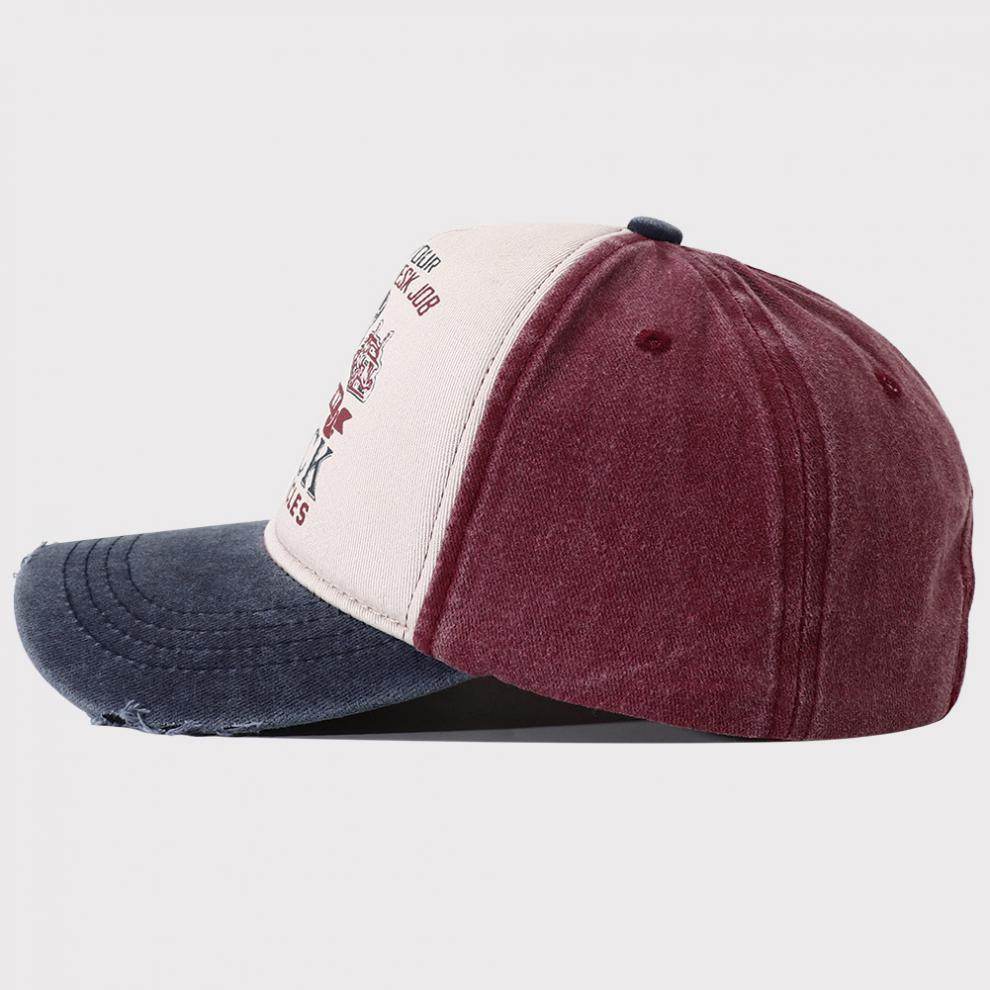 Peaked Hard Top Summer Letter Printing Stylish Baseball Cap MuddyStock
