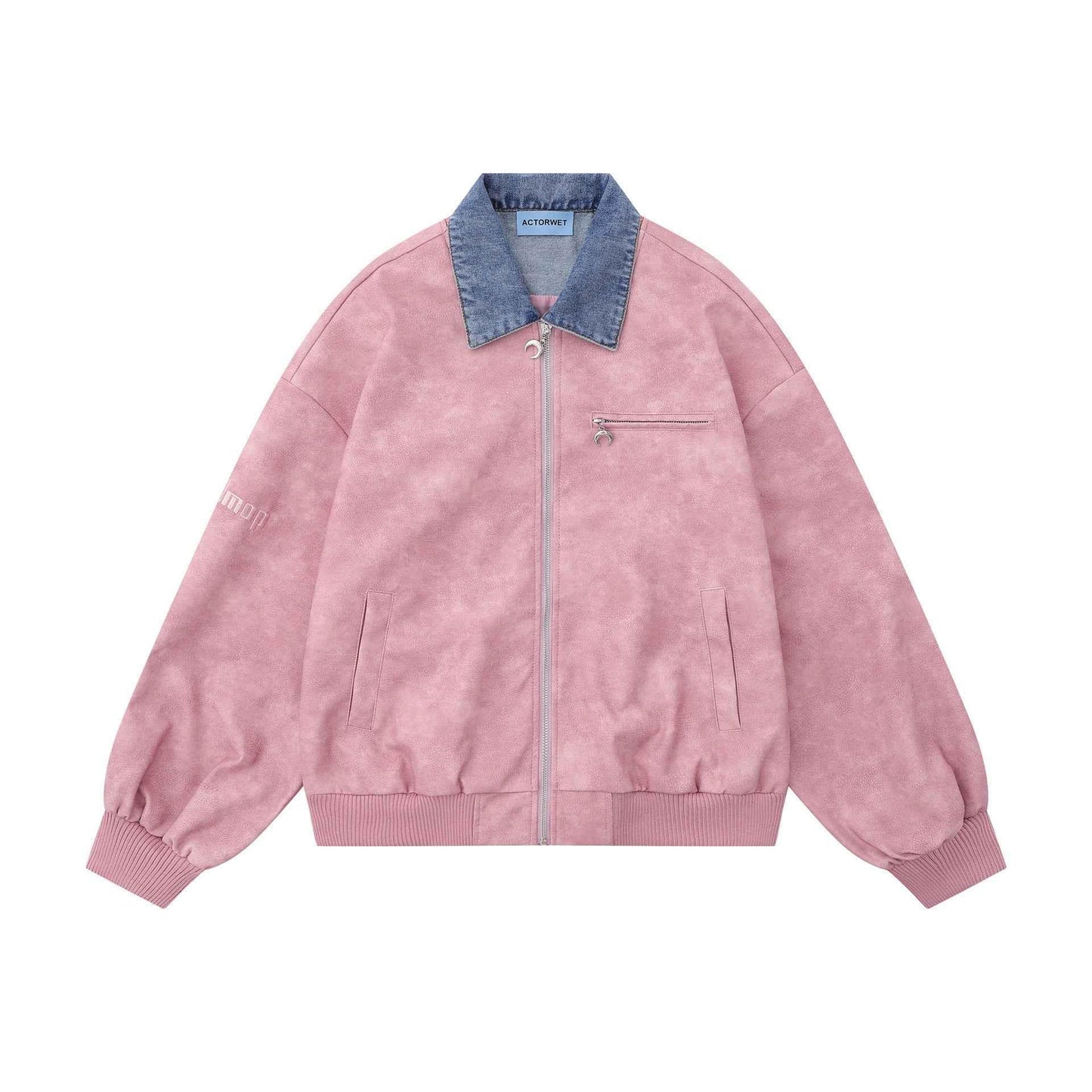 Loose Design Niche Jacket For Women Pink