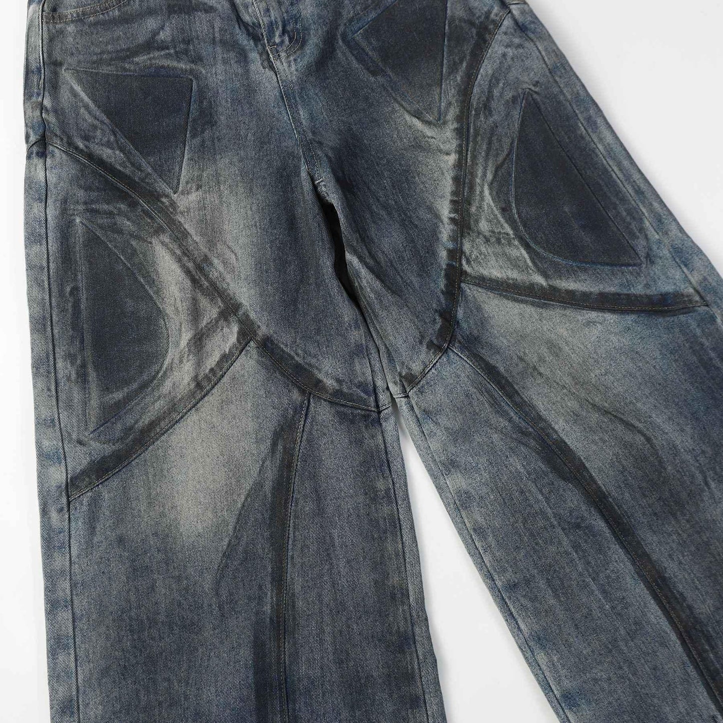 High Street Washed Jeans For Men And Women