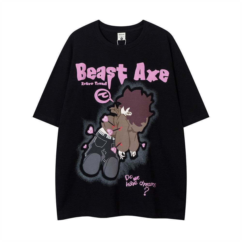 Cartoon Pattern Short Sleeve For Men And Women MuddyStock
