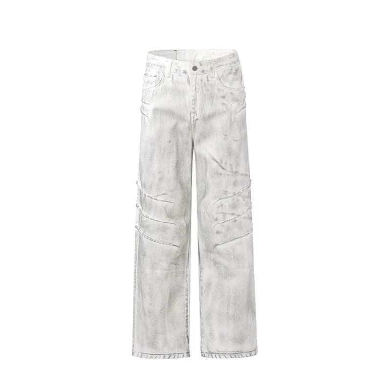 Men's Retro White Jeans