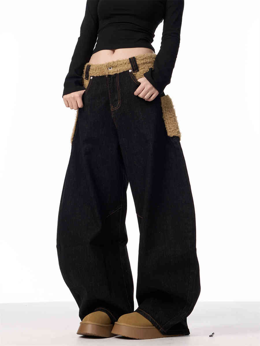 Inside-out Wear Stitching Jeans For Women