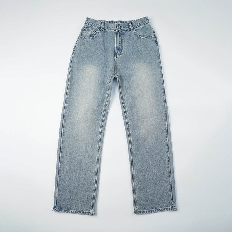 Vintage Jeans Men's Loose Straight Washed Draping Wide Leg MuddyStock