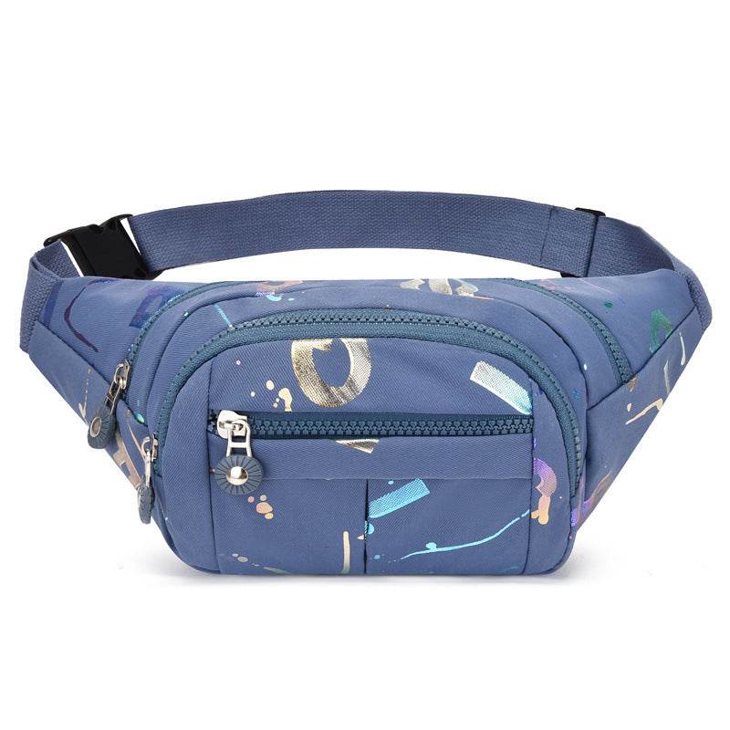 Women's Waist Bag Waterproof Chest Crossbody Blue Style 1 MuddyStock