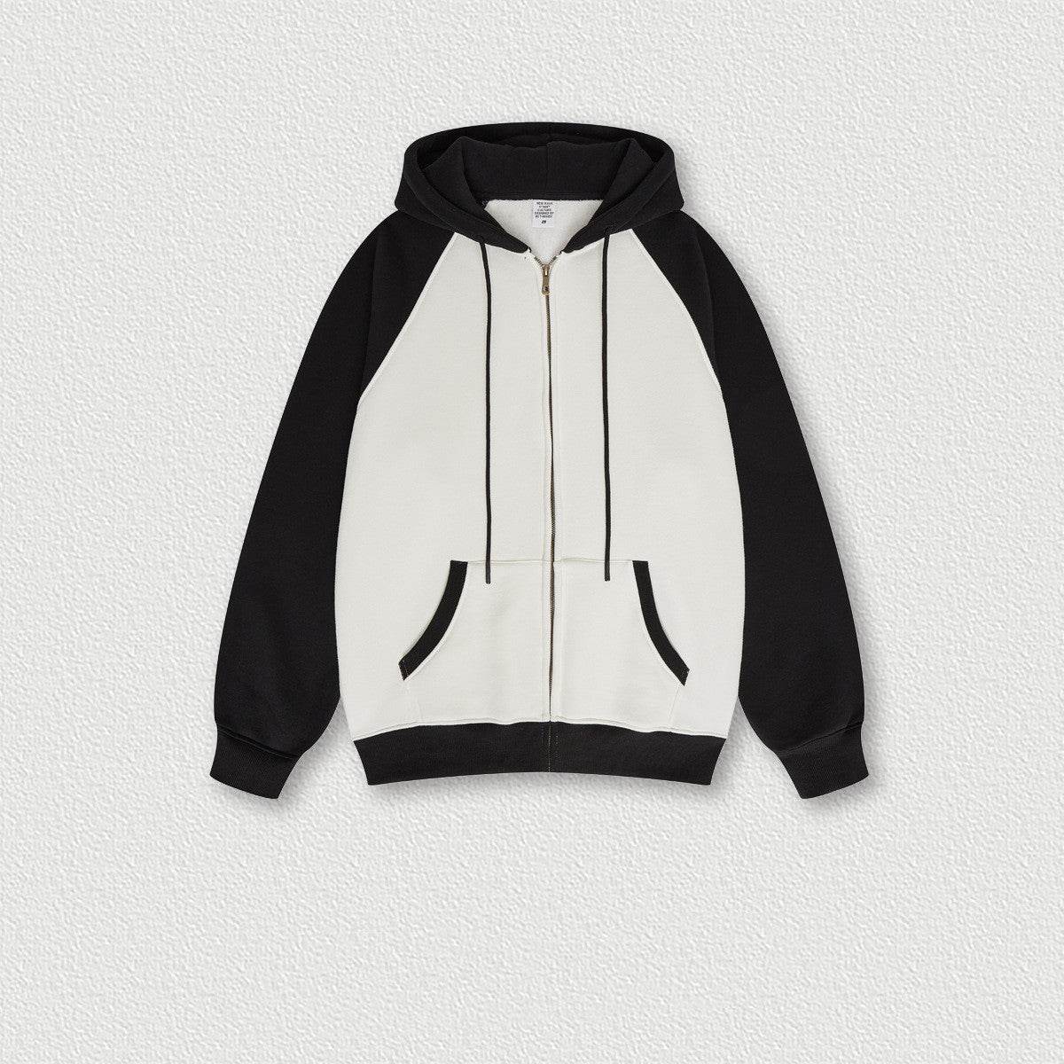 Fashion European And American Loose Hoodie Men Black MuddyStock
