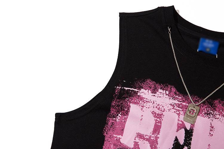 Five-pointed Star Necklace Strip Casual Vest Women MuddyStock