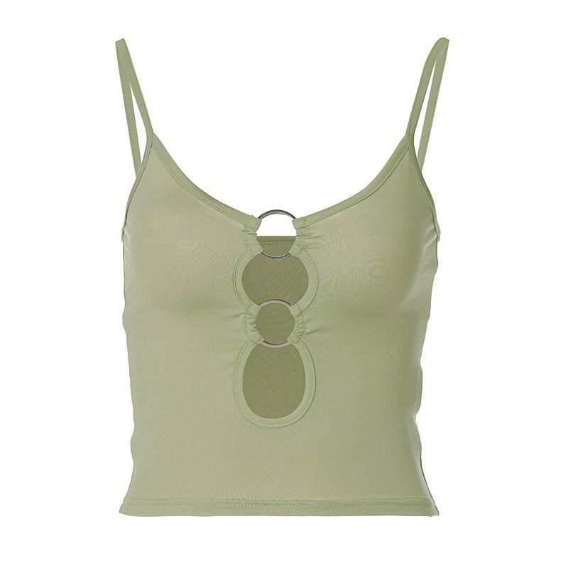 Cutout Front Navel Slim Fit Sling Top | MuddyStock Originals MuddyStock