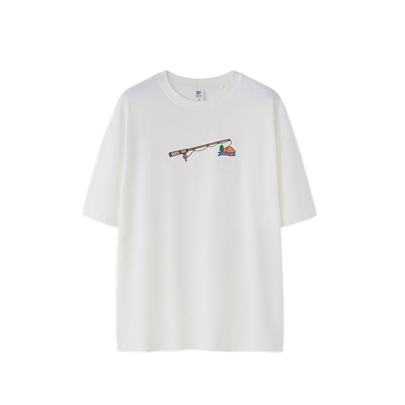 Men's Foam Three-dimensional Printed T-shirt Loose Personality