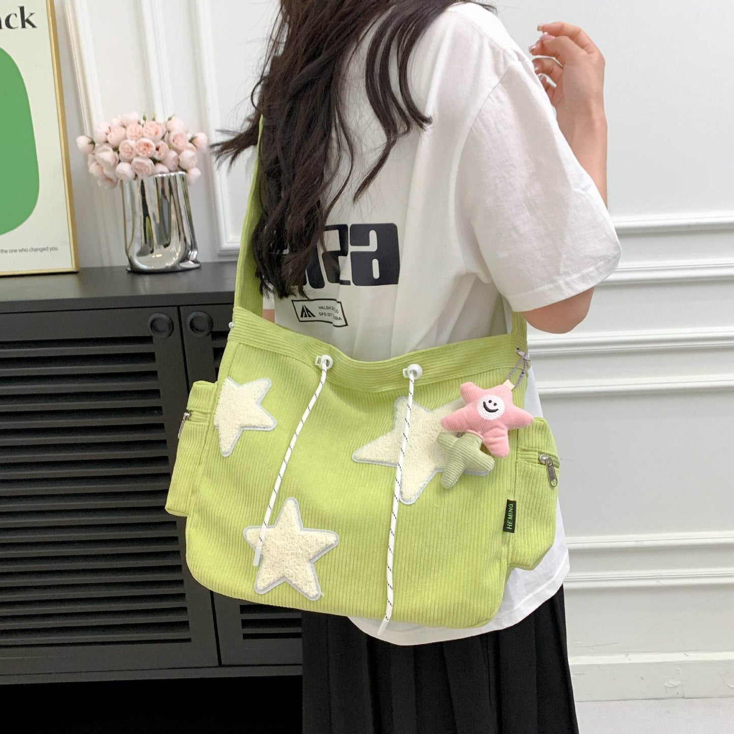 Crossbody Cute Student Tote Bag MuddyStock