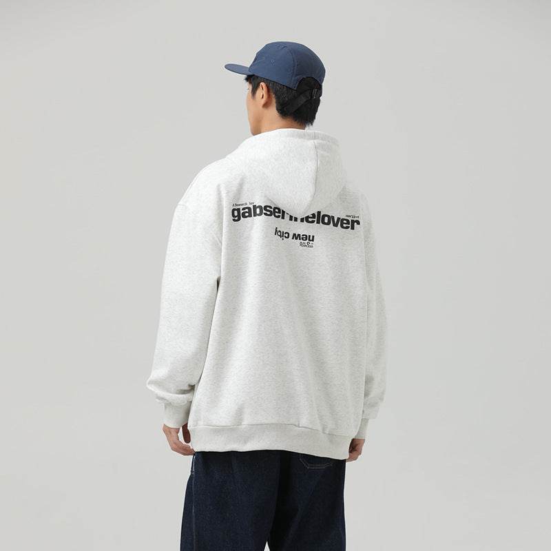 Retro Hooded Sweater Men And Women Irregular Zipper MuddyStock