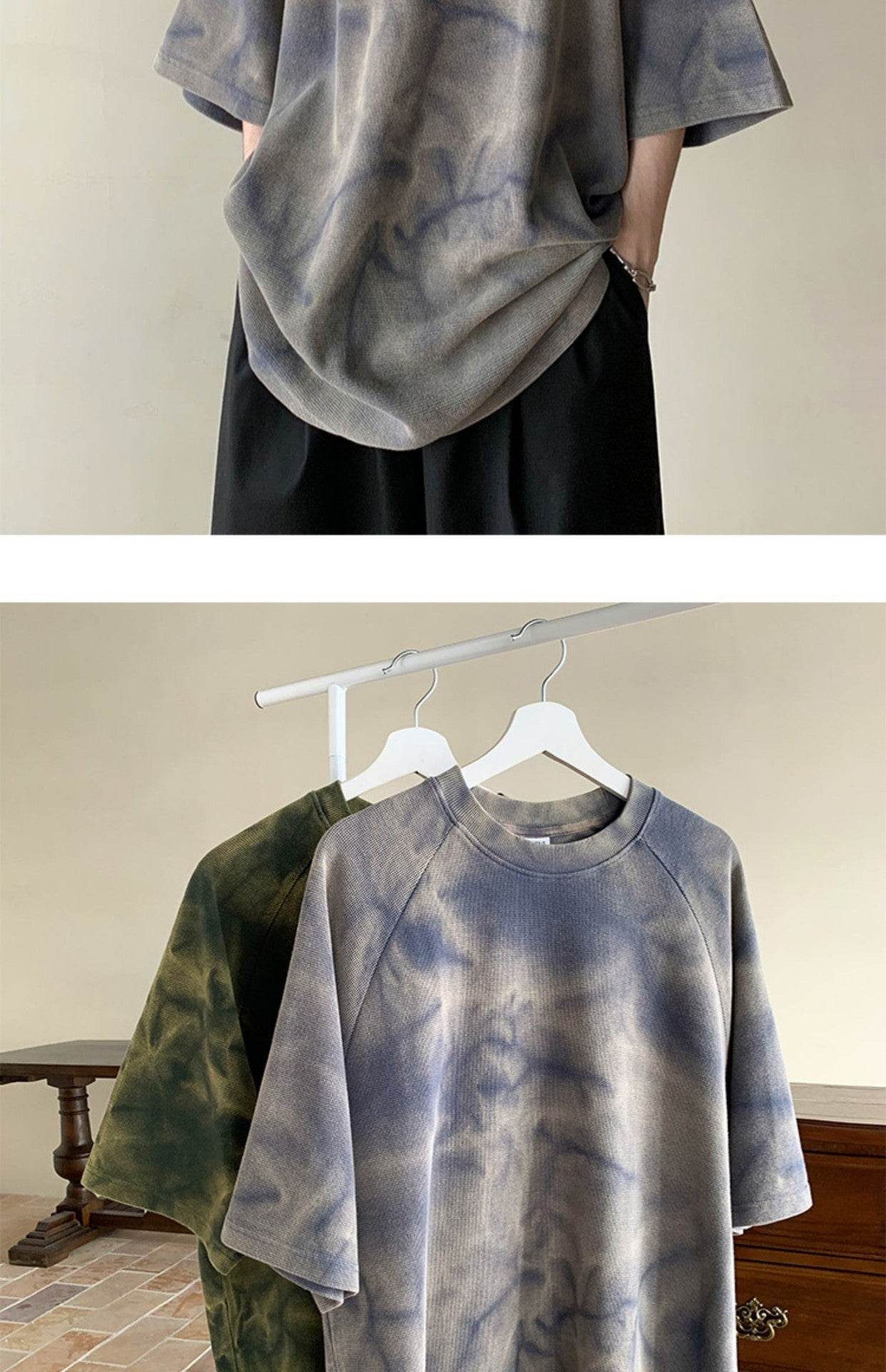 Retro T-Shirt Trendy Loose Men MuddyStock
