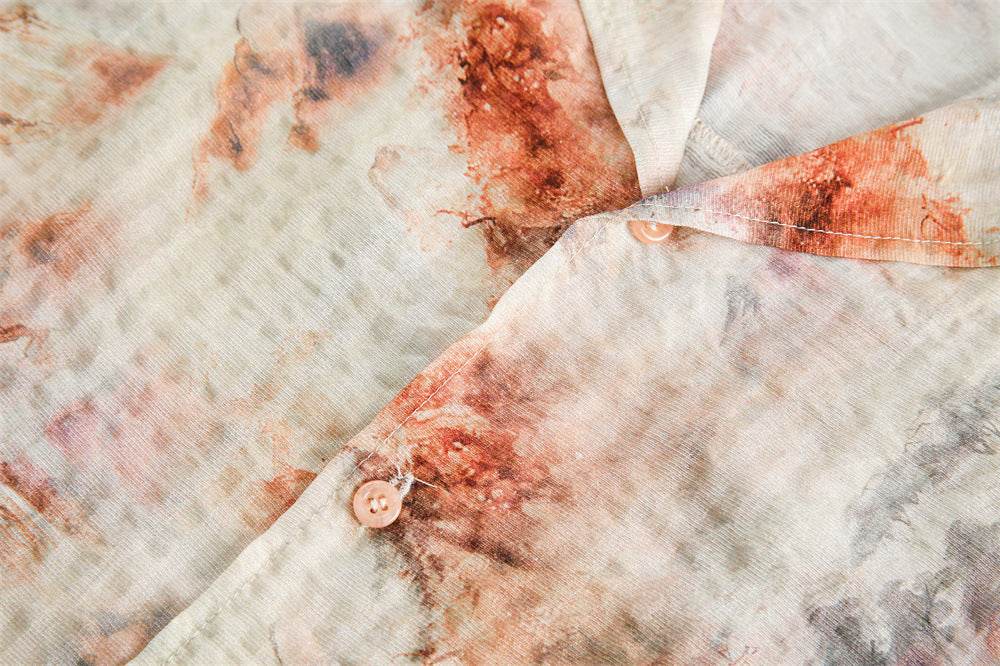 Tie-dyed Short-sleeved Shirt For Men And Women MuddyStock