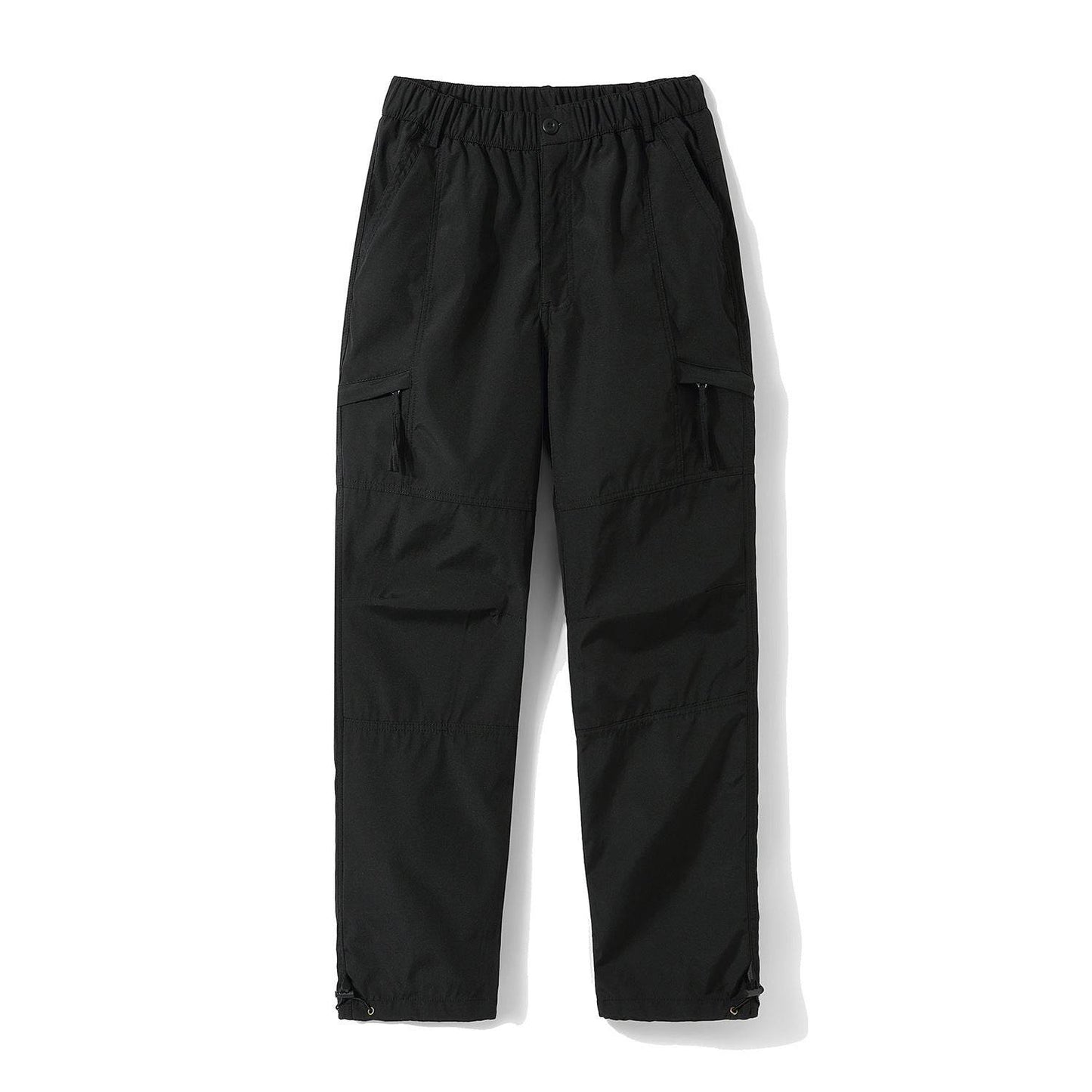 American Mechanical Style Solid Color Workwear Pants Men Black MuddyStock