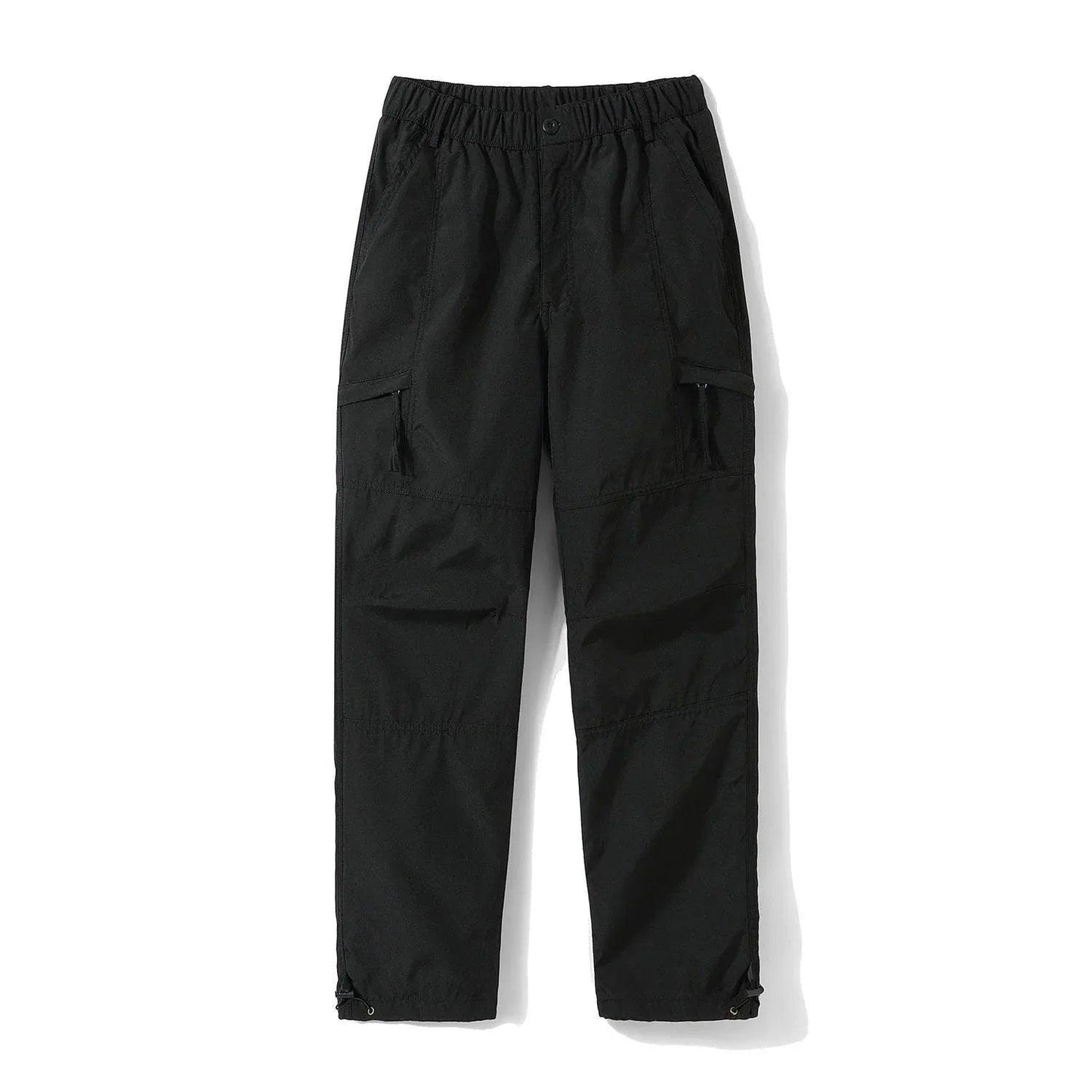 American Mechanical Style Solid Color Workwear Pants Men Black
