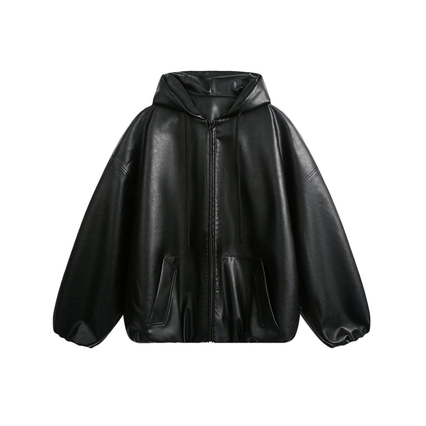 American-style Retro Simple Hoodie For men And Women Black MuddyStock