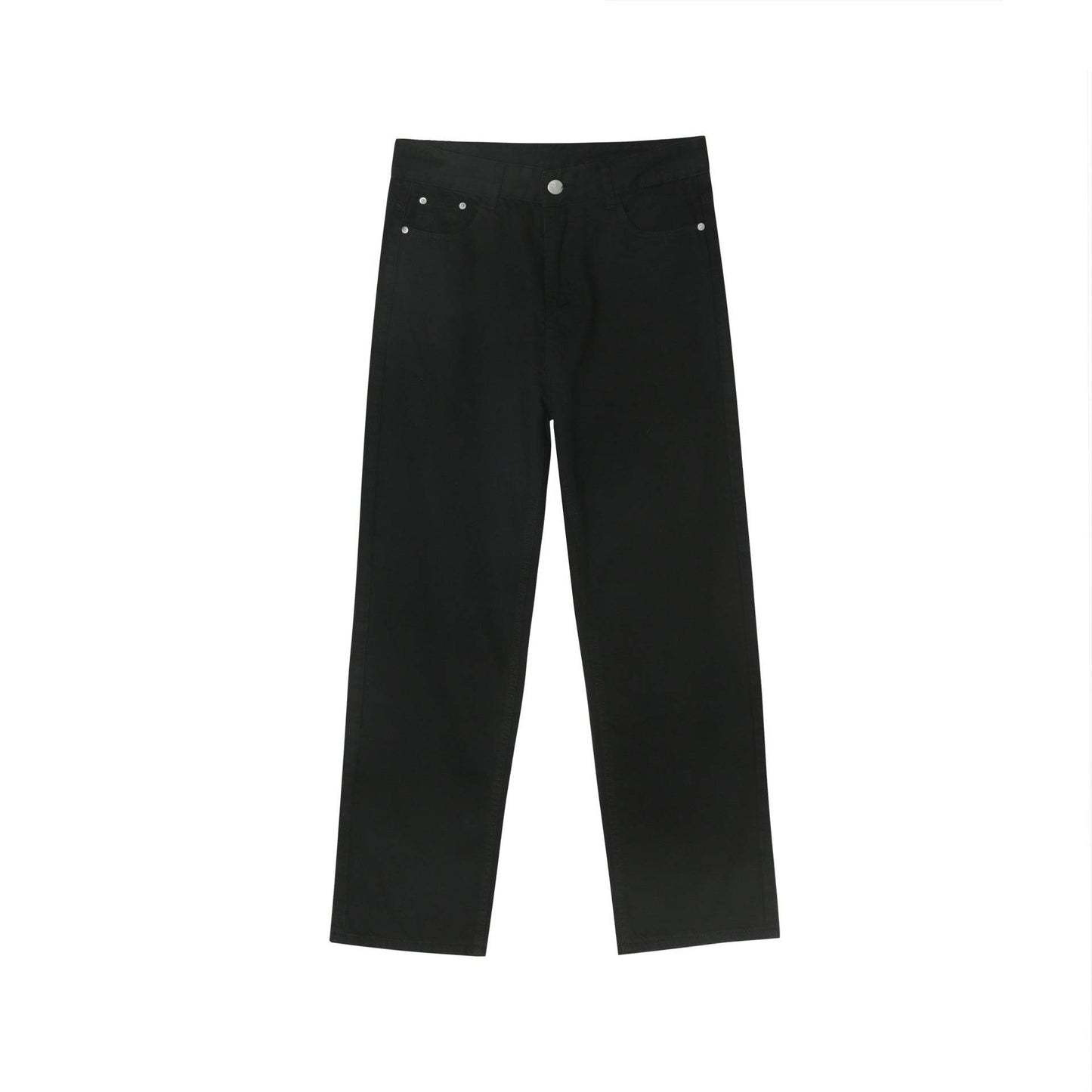 Men's Casual All-matching Loose Japanese Style Casual Trousers Black MuddyStock