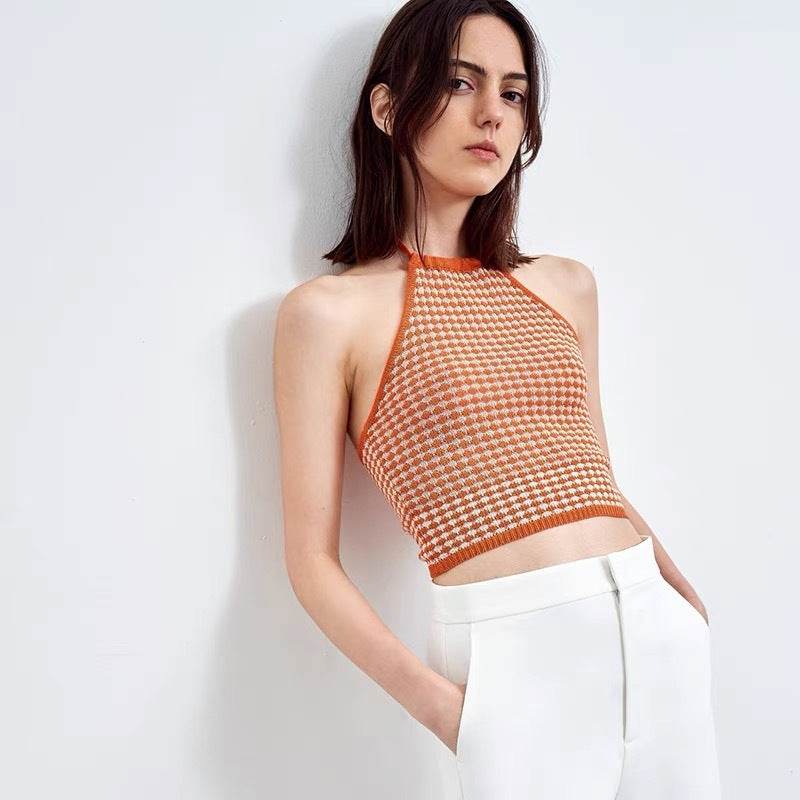 Ladies Sleeveless Knitted Top MuddyStock