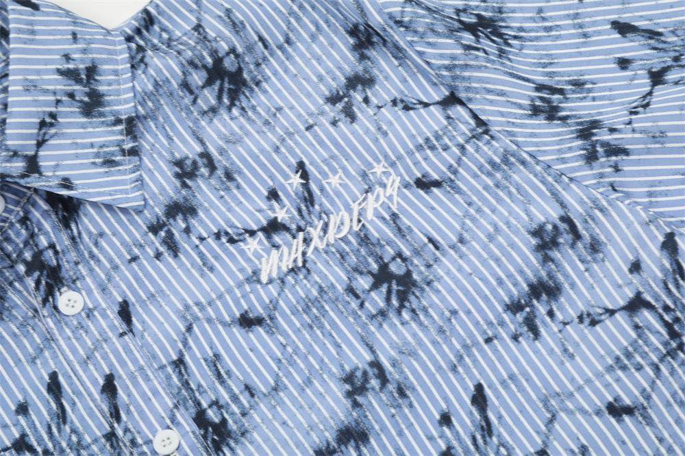 Ink Tie-dyed Short-sleeved Shirt For Men And Women MuddyStock