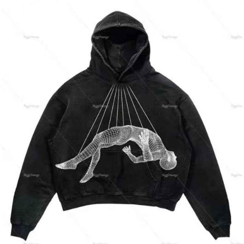 Casual Letter Printed Hoodie For Men And Women TMW4939