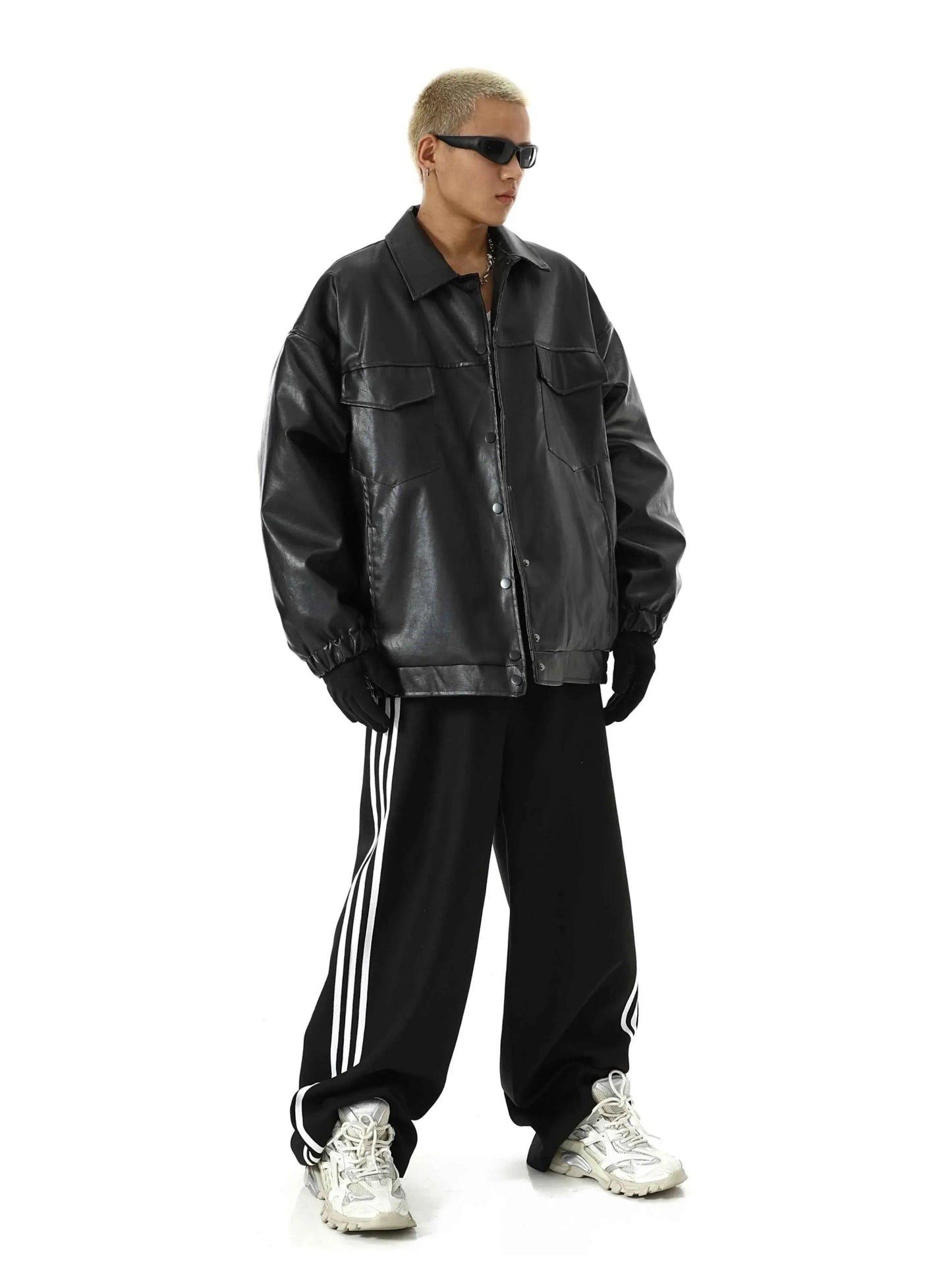 Men's Vintage PU Jacket
