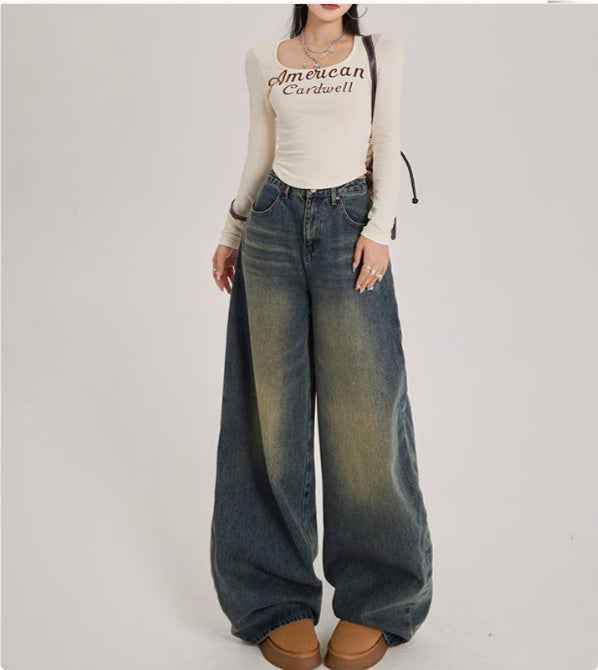 High Waisted Wide Leg Jeans For Women MuddyStock
