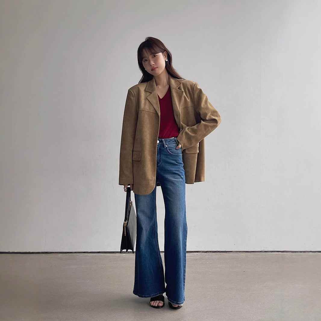 Women's Autumn New High Waist Slimming And Straight Wide Leg Mop Pants MuddyStock